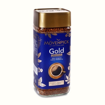 Фасованный растворимый кофе • Кофе растворимый Mövenpick Gold Original, 200г