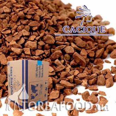 Сублимированный кофе в ящиках • Кофе сублимированный Cacique, 25 кг