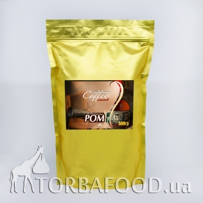 Ароматизированный растворимый кофе • Со вкусами • Кофе гранулированный, ром, 500 г
