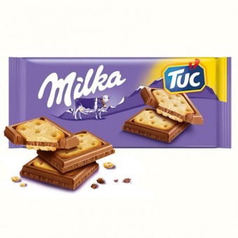 Шоколад Milka молочный с печеньем, 100г