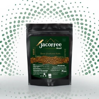 Кофе растворимый сублимированный Jacoffee Brazil, 60г