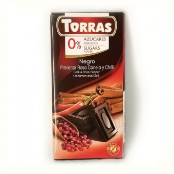 Шоколад Torras черный со специями, 75г