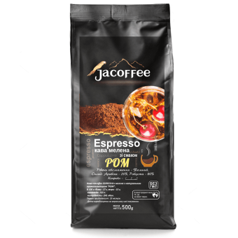 Кофе молотый Jacoffee, ром, 500г