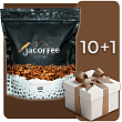 Фасованный растворимый кофе • Акция! 10 Jacoffee Crema 400г + Jacoffee 3в1 500г