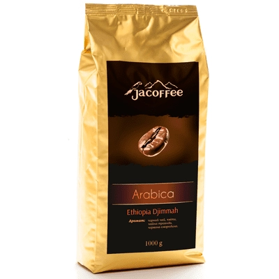 Кофе в зернах Jacoffee Arabica Ethiopia Djimma, 1кг