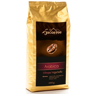 Кофе в зернах Jacoffee Arabica Ethiopia Yirgacheffe, 1кг