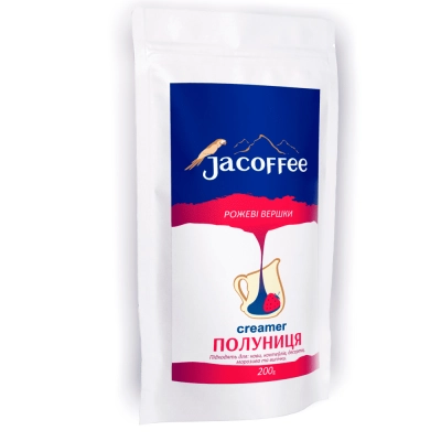 Сливки сухие Jacoffee creamer Клубника 32%, 200г