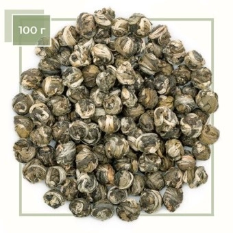 Китайский белый чай Бай Лун Чжу (Белые слезы дракона с жасмином), 100г