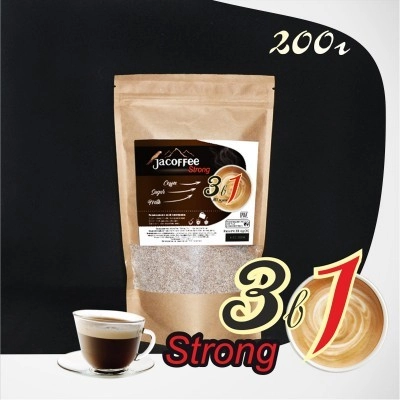 Растворимый кофе 3 в 1 • Кофе Jacoffee 3в1 Strong, 200 г