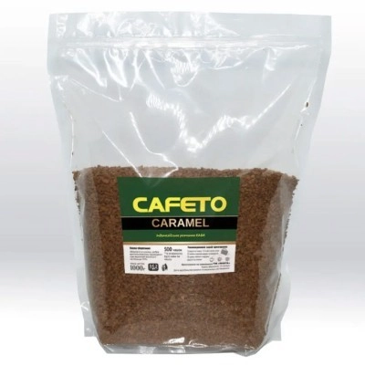 Фасованный растворимый кофе • Кофе растворимый сублимированный Cafeto Caramel, 1кг