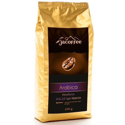 Кофе в зернах Jacoffee Arabica Honduras, 1 кг