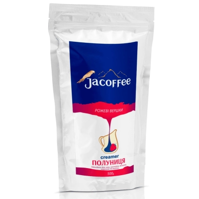 Сливки сухие Jacoffee creamer Клубника 32%, 500г