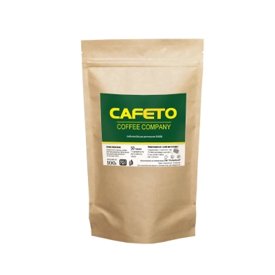 Фасованный растворимый кофе • Кофе сублимированный Cafeto, 100 г