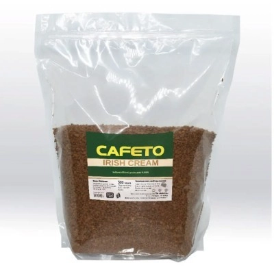 Фасованный растворимый кофе • Кофе растворимый сублимированный Cafeto Irish Cream, 1кг