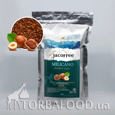 Растворимый кофе Миликано • Кофе растворимый Jacoffee Milicano, лесной орех, 400г