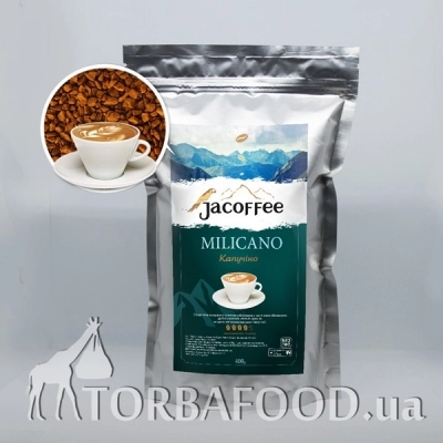 Растворимый кофе Миликано • Кофе растворимый Jacoffee Milicano, капучино, 400г