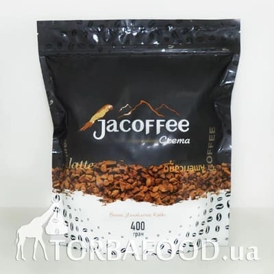 Фасованный растворимый кофе • Кофе растворимый Jacoffee Crema, 400 г