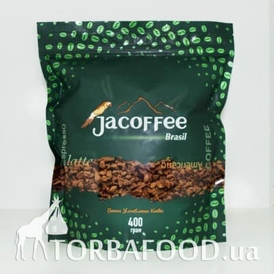 Фасованный растворимый кофе • Кофе растворимый Jacoffee Brazil, 400 г