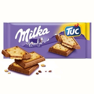 Шоколад Milka молочный с печеньем, 100г