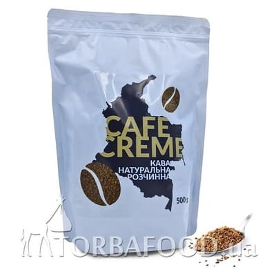 Фасованный растворимый кофе • Кофе растворимый сублимированный Cafe Creme, 500г