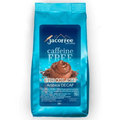 Кофе молотый без кофеина Jacoffee Arabica, Шоколад, 225г
