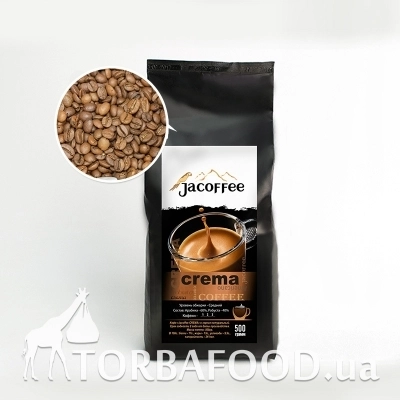 Кофе в зернах Jacoffee Crema, 0.5кг