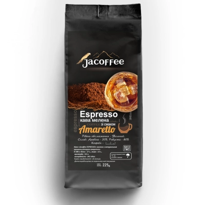 Кофе молотый Jacoffee Espresso, Амаретто, 225 г