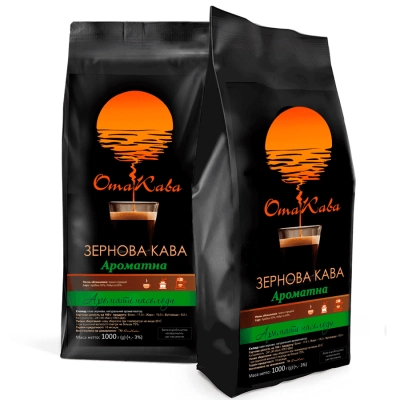 Кофе в зернах ОТАКАВА Ароматный 40/60, 1кг
