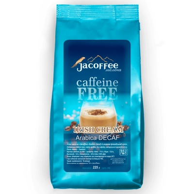 Кофе молотый без кофеина Jacoffee Arabica, Ирландский крем, 225г